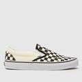 Vans classic slip-on spider trainers in white & black