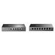 TP-LINK ER605 5 Port Dual/Multiple WAN VPN Router, schwarz & TL-SG108E Managed Switch 8 Port Gigabit Ethernet LAN Switch(Plug-and-Play Netzwerk Switch,Metallgehäuse, QoS, IGMP-Snooping) schwarz