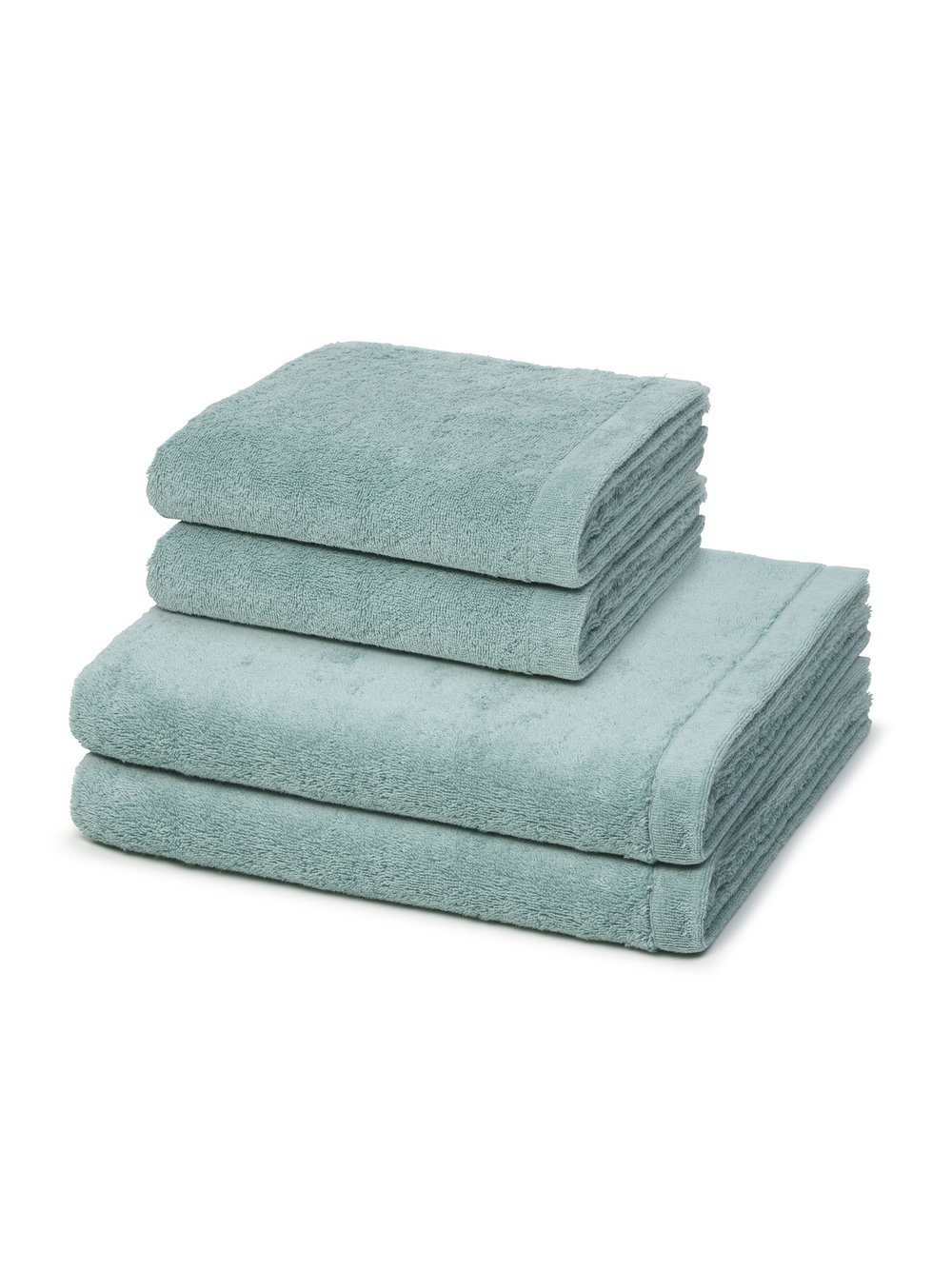 Cawö Handtuchset 2-teilig Damen grün, ONE SIZE Image