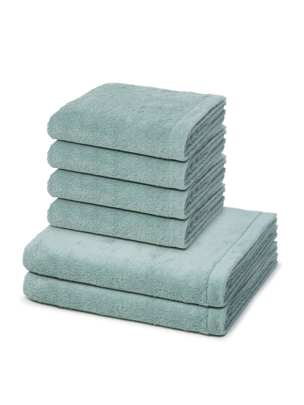 Cawö Handtuchset 6-teilig Damen grün, ONE SIZE Image