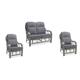 Madrid Grey Sofa & Armchairs Set | Wowcher