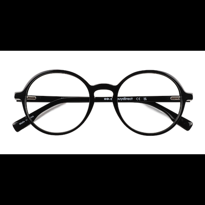 Unisex s round Black Acetate,Eco Friendly Prescription eyeglasses - Eyebuydirect s Amaranth