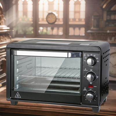 CUSchoice 20L Black Stainless Steel Compact Toaster Oven-1200W