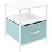 Nightstand Bedside Furniture Accent End Table w/ Shelf Storage Drawer