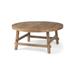 Rosie Medium Brown Solid Wood 36" Round Coffee Table - 36"L x 36"W x 16"H