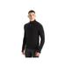 Icebreaker Quantum III Long Sleeve Zip Jacket - Men s Black Large IB0A56FP001