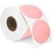 2 Pink Circle Direct Thermal Labels Self-Adhesive Thermal Stickers Labels Thermal Printer Labels for Address Shipping DIY Design QR Code Compatible with Munbyn Zebra Rollo (750 Labelsï¼‰