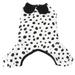 1Pc Elastic Corgi Sleepwear Leisure Pet Costume Dog Home Dressing (Black White)