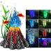 AZZAKVG Aquarium Decoration Aquarium Light Fish Aquarium Model Eruption Water Volcano Decorative Aquarium Tank Volcano Aquarium Accessories