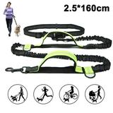 Double Dog Leash for Large Dogs | Waist Dog Leash for Large Dogs | Two Dog Leash for Large Dogs | Leash for Big Dogs | Hands Free Running Dog Leash Fluorescent green