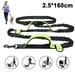 Double Dog Leash for Large Dogs | Waist Dog Leash for Large Dogs | Two Dog Leash for Large Dogs | Leash for Big Dogs | Hands Free Running Dog Leash Fluorescent green