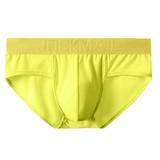DENGDENG G String Seamless Thongs Soft Sexy Jockstrap Athletic Men Underwear Brief Plus Size Comfortable Solid Color Low Rise Thong Yellow M
