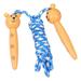 7 Colors Kids Jump Ropes Wood Handle Sport Bodybuilding Fitness Lovely Cartoon Skipping Adjustable Fitness Ropes