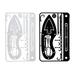 TOYMYTOY 2Pcs Professional Outdoor Survival Multi-tool Cards for Camping Hiking Fishing