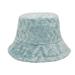 Discountï¼�Fdelink Bucket Hat Sun UV Protection Hat Japanese and Korean Version of the New Trend Plush Fishing Cap Female Basin Cap Autumn and Winter Warm Hat Ladies Outdoor Fashion Sun Hat Blue