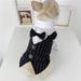 Gentleman Dog and Cat Clothes Wedding Suit formal Shirt for Small Dogs Bowtie Tuxedo Pet Outfit for Cat Spring and Summer Suits