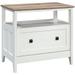 Pemberly Row Engineered Wood Lateral File Cabinet in Glacier White