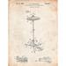 PP106-Vintage Parchment Hi Hat Cymbal Stand and Pedal Patent Poster Poster Print - Cole Borders (24 x 36)