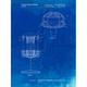 PP782-Faded Blueprint Disc Golf Basket Patent Poster Poster Print - Cole Borders (18 x 24)