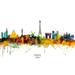 Paris France Skyline Poster Print - Michael Tompsett (24 x 18)