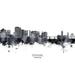 Spokane Washington Skyline Poster Print - Michael Tompsett (24 x 18)