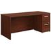 Pemberly Row 72 x 30 Shell and 2-Drawer Mobile File Cabinet Classic Cherry