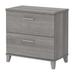 Pemberly Row 2 Drawer Lateral File Cabinet in Platinum Gray - Engineered Wood