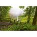 Waterfall into a pool in a lush forest South Falls in Silver Falls State Park; Oregon United States of America Poster Print by Craig Tuttle (17 x 11)