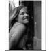 Zandy Hartig Side View In Checkered Top Black And White Photo Print (16 x 20) - Item # MVM01019