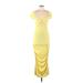 Jonathan Simkhai Casual Dress: Yellow Dresses - Women's Size Medium