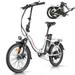 Vivi Electric Bike 20 Folding Electric Cruiser Bike 500W Step-Through Electric Bike 20MPH Adult Commuter Electric Bike with 48V Battery Up to 50 Miles