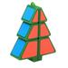 Riforla Magic Cube 1X2X3 Christmas Tree Cube Puzzle Ultra-Smooth Magic Puzzle Xmas Gifts Christmas Decor Green