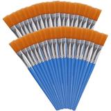 Buttons for Crafts 30Pcs Flat Painting Brush Detail Painting Brush Paintbrush Student Painting Brush Paint Brush