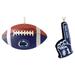 The Memory Company Penn State Nittany Lions Football & Foam Finger Ornament Two-Pack