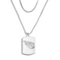 WEAR by Erin Andrews x Baublebar Tennessee Titans Silver Dog Tag Necklace