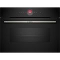 Bosch Series 8 Home Connect Touch Control Compact Oven with Microwave Black 45cm - CMG7241B1B