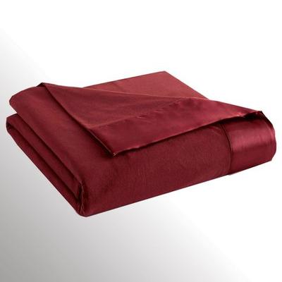 Micro Flannel All Seasons Blanket, Twin, Burgundy