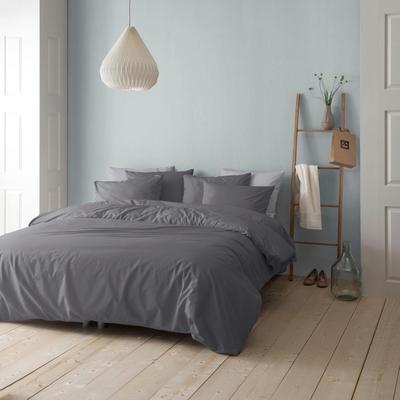 Bettwäsche CINDERELLA "Morning", grau (antrazit), B/L: 200cm x 200cm, Flanell, B/L: 80cm x 80cm, Flanell, Obermaterial: 100% Baumwolle, Bettwäsche, Cinderella Image
