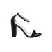 Dream Pairs Heels: Black Solid Shoes - Women's Size 7 - Open Toe