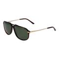 Jaguar 37258 Sunglasses Brown-Gold Frame Polarized Lens 59-14-145 JG37258598940