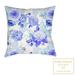Kathy Ireland Home Blue Delft Floral Floral Indoor/Outdoor Throw Pillow Polyester/Polyfill blend | 18 H x 18 W x 4.5 D in | Wayfair BDF18X18ODPKI
