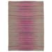 Pink 71" x 101" L Area Rug - Lofy Degrade Kilim Striped Machine Woven Rectangle 5'11" x 8'5" Indoor/Outdoor Area Rug in 101.0 x 71.0 x 0.4 in /Wool | Wayfair