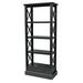 Trade Winds Furniture Cross 77" H x 32.5" W Solid Wood Etagere Bookcase Wood in Blue | 77 H x 32.5 W x 16 D in | Wayfair 251-55