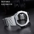 Kit Mod pour Casioak Income 2100 lunette en métal modifiée avec vis bracelet Correa en acier
