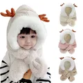 Bonnet et écharpe en fausse fourrure pour bébé bonnet une pièce pour bébé bonnet pour enfant