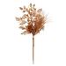 The Holiday Aisle® 10" Honey Gold Pinecone Glitter Leaf Artificial Christmas Pick, 12 Per Bag Plastic in Yellow | 10 H x 5 W x 3 D in | Wayfair