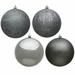 The Holiday Aisle® Christmas Ball Ornament Plastic in Gray | 4.75" H x 4.75" W x 4.75" D | Wayfair F038B4780E8D4D10892F92EF6A50B75D