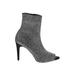 INC International Concepts Heels: Gray Print Shoes - Women's Size 8 1/2 - Peep Toe