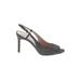 Cole Haan Heels: Black Shoes - Women's Size 9 1/2 - Peep Toe