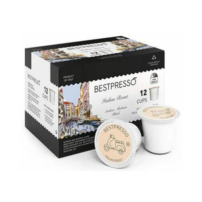 Bestpresso Coffee 12-Count Italian Roast Single Serve K-Cup